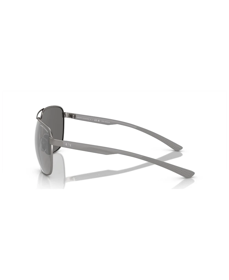 A|X Armani Exchange Men's Polarized Sunglasses, Mirror AX2047S