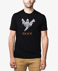 La Pop Art Men's Halloween Ghost Premium Blend Word Art T-shirt