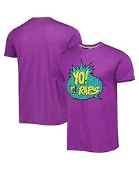 Men's and Women's Homage Purple Yo! Mtv Raps Tri-Blend T-shirt