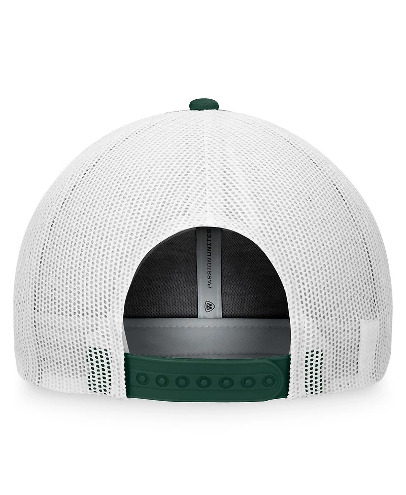 Men's Top of the World Green, Black Michigan State Spartans Daybreak Foam Trucker Adjustable Hat