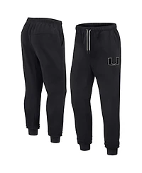 Men's and Women's Fanatics Signature Black Miami Hurricanes Super Soft Fleece Jogger