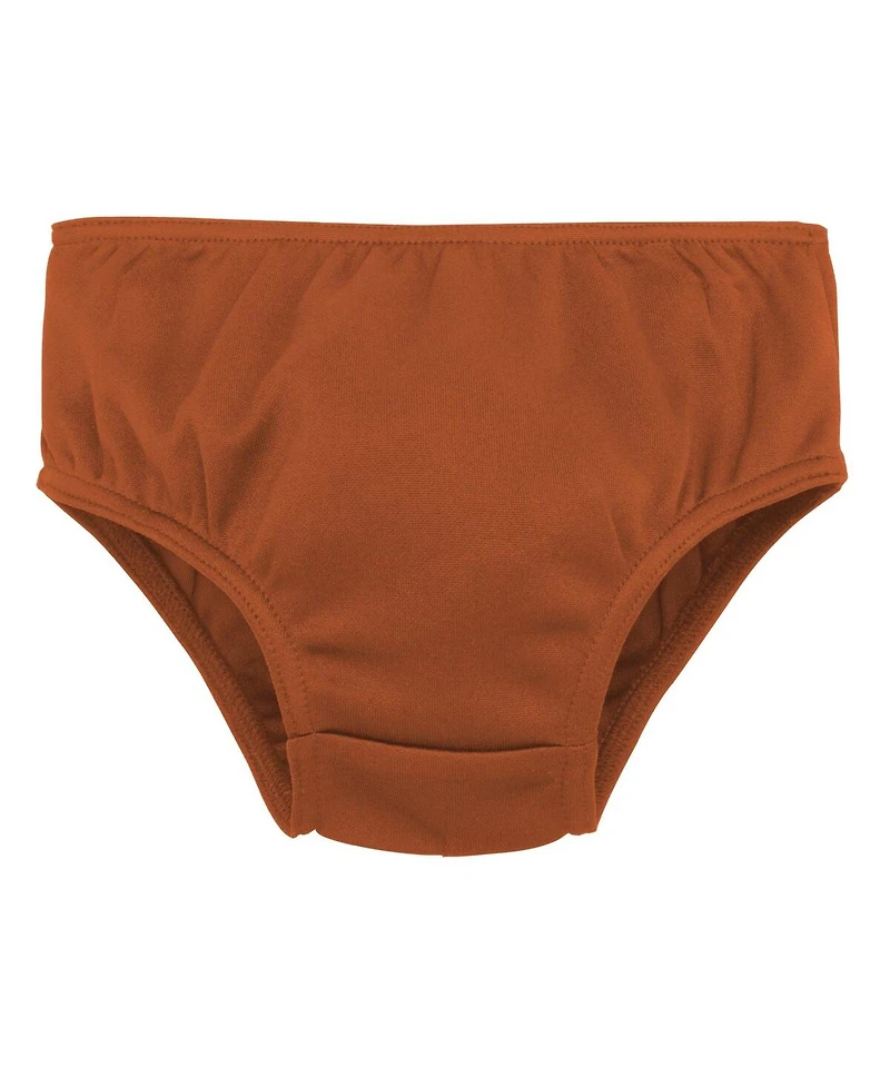 Girls Toddler Burnt Orange, White Texas Longhorns Two-Piece Cheer Captain Jumper Dress and Bloomers Set