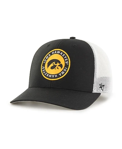 Men's '47 Brand Black Iowa Hawkeyes Unveil Trophy Flex Hat