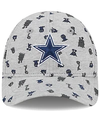 Little Boys and Girls New Era Gray Dallas Cowboys Critter 9FORTY Flex Hat