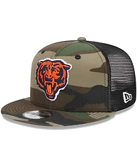 Big Boys and Girls New Era Camo Chicago Bears Alternate Logo Main Trucker 9FIFTY Snapback Hat