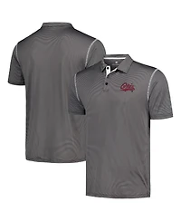 Men's Colosseum Black Montana Grizzlies Cameron Polo Shirt