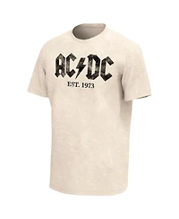 Men's Tan Ac, Dc Est. 1973 Washed Graphic T-shirt
