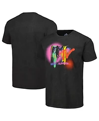 Men's Black 50th Anniversary of Hip Hop Mtv Washed Graphic T-shirt
