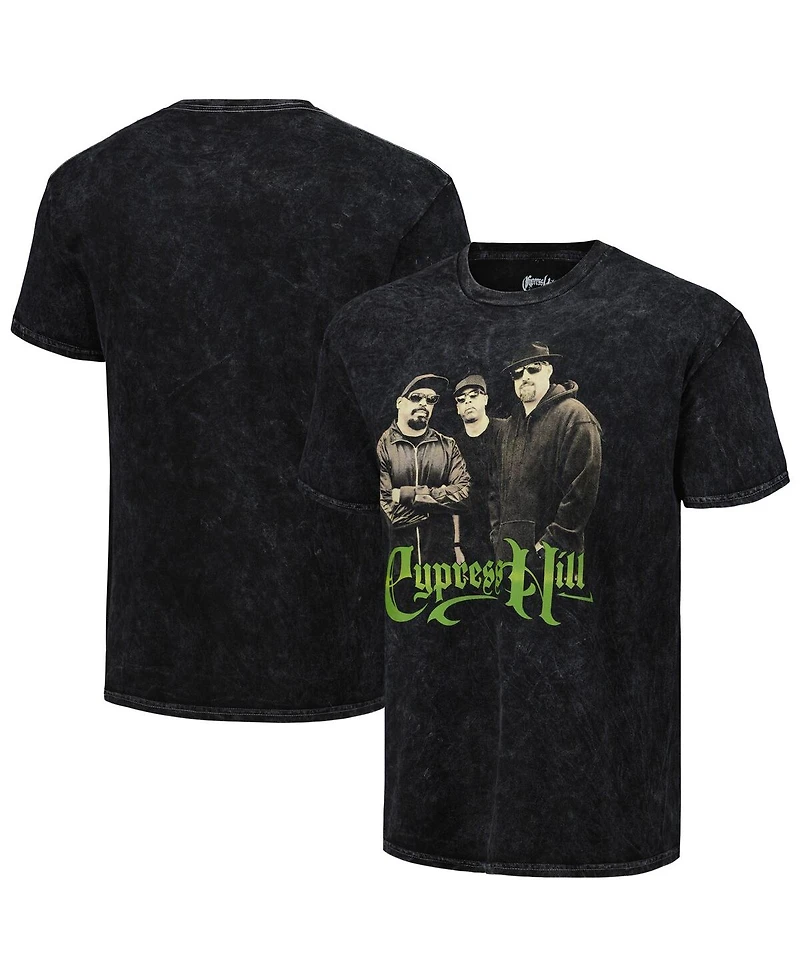 Men's Black 50th Anniversary of Hip Hop Cypress Hill Washed Graphic T-shirt