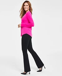 I.n.c. International Concepts Women's High-Rise Ponte Flare-Hem Pants, Created for Macy's