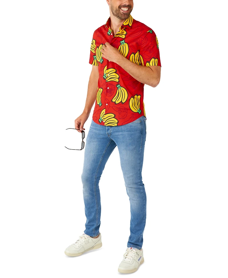 OppoSuits Men's Short-Sleeve Donkey Kong Graphic Shirt