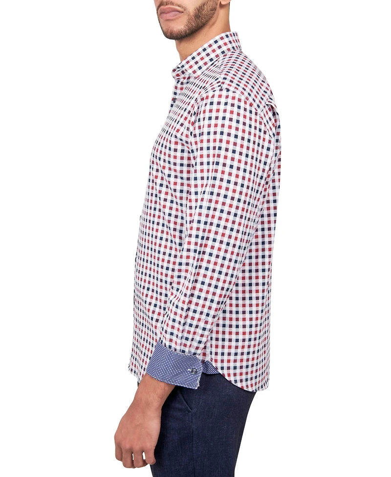Michelsons of London Men's Twill Check Shirt