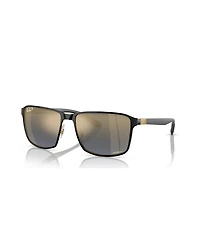 Ray-Ban Unisex Polarized Sunglasses, Mirror Gradient Polar RB3721CH