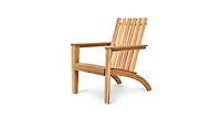 Outdoor Durable Patio Acacia Wood Adirondack Lounge Armchair