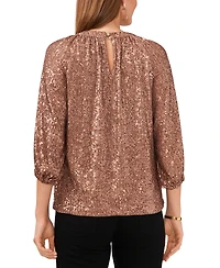 Vince Camuto Women's Keyhole Detail Raglan Sleeve Top