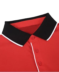 Men's Classic-Fit Cotton-Blend Pique Polo Shirt with Contrast Collar