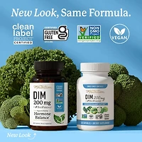 Dim 200mg with BioPerine, Estrogen Supplement for Women, Supports Hormone Balance, SMNutrition, 60 Capsules