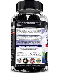 BioSchwartz Elderberry Gummies with Zinc and Vitamin C for Adults & Kids | Natural Immune Support | Black Sambucus Elderberries, Powerful Multimineral