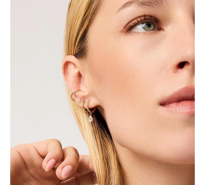Ana Luisa Delicate Huggie Hoops - Elise