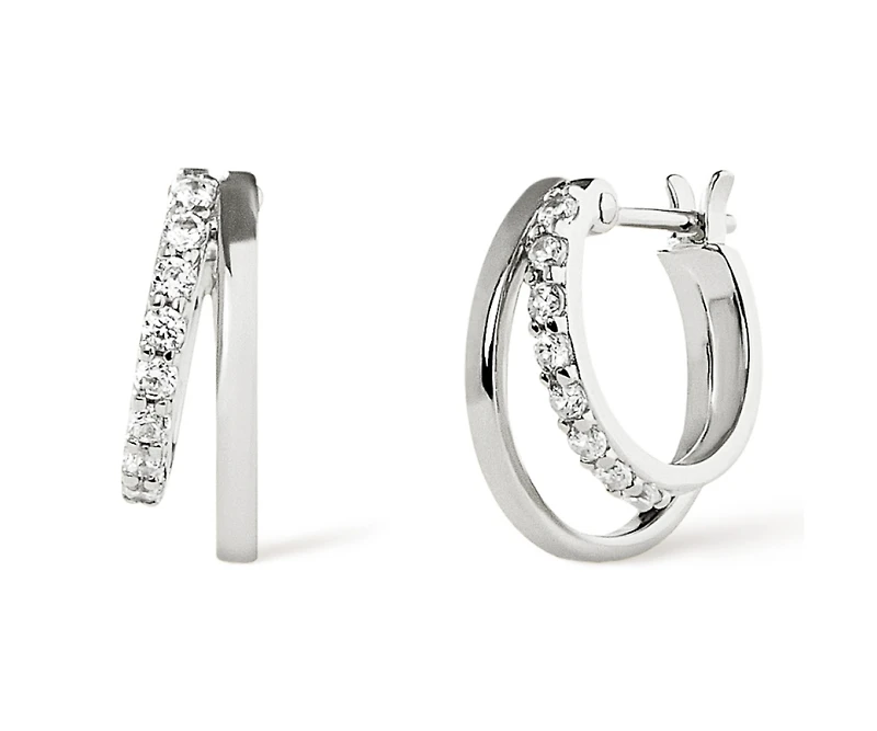 Ana Luisa Double Hoop Earrings - Toda Silver
