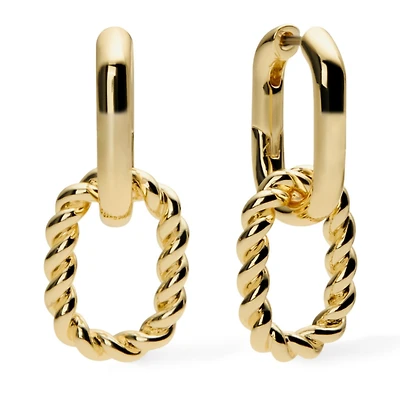 Ana Luisa Double Hoop Earrings - Ash Double