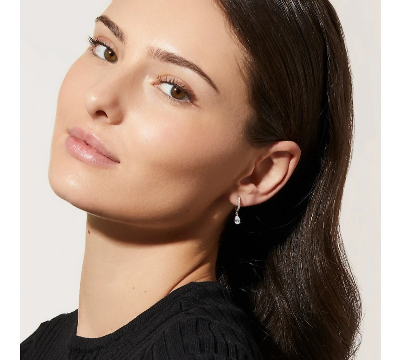 Ana Luisa Delicate Huggie Hoops - Elise Silver