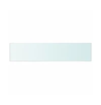 Shelves 2 pcs Panel Glass Clear 23.6"x4.7"