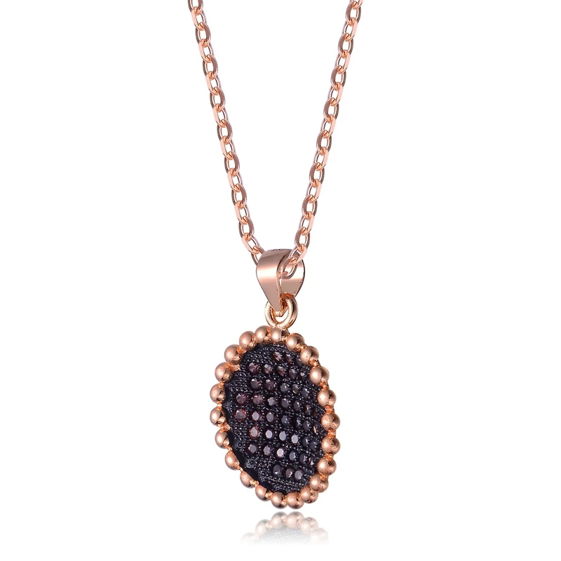 Sterling Silver Cubic Zirconia Round shaped Pendant