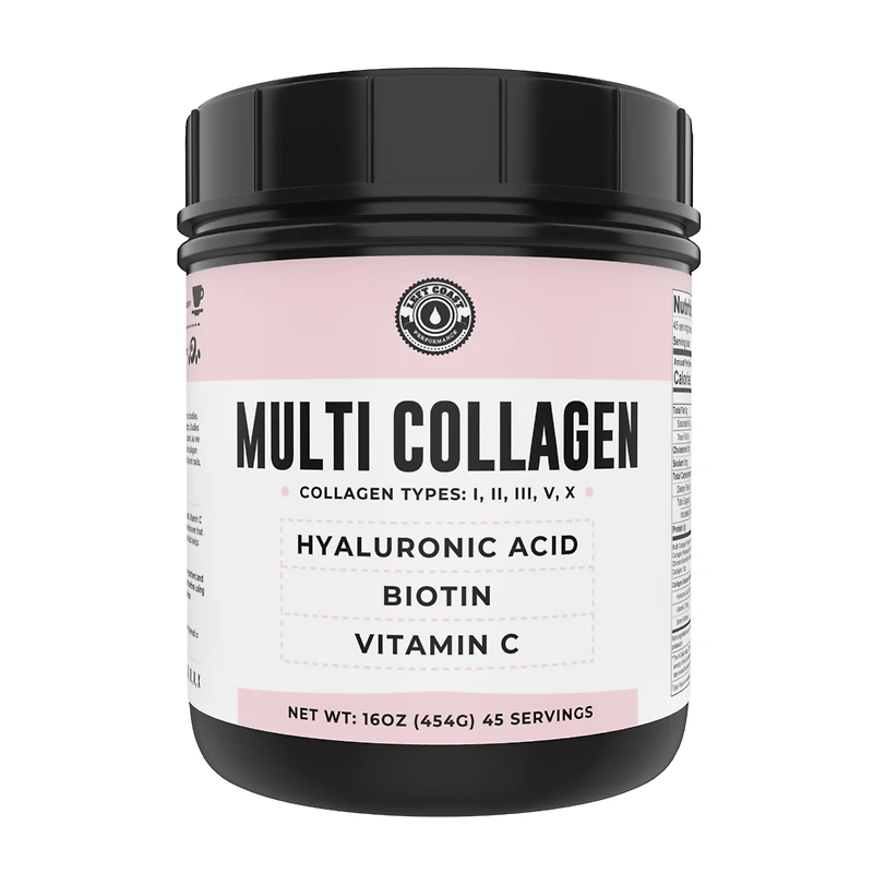 Left Coast Performance Multi Collagen Peptides Powder with Biotin, Hydrolyzed Collagen Peptides For Skin Hair Nails Joints, Unflavored, Left Coast Per