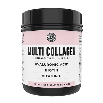 Left Coast Performance Multi Collagen Peptides Powder with Biotin, Hydrolyzed Collagen Peptides For Skin Hair Nails Joints, Unflavored, Left Coast Per