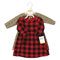 Hudson Baby Girls Two-Piece Set of Long-Sleeve Dresses