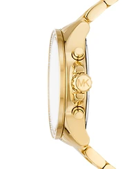 Michael Kors Women's Wren Chronograph Gold-Tone Stainless Steel Watch 42mm