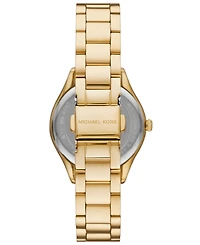Michael Kors Women's Lauryn Three-Hand Gold-Tone Stainless Steel Watch 33mm