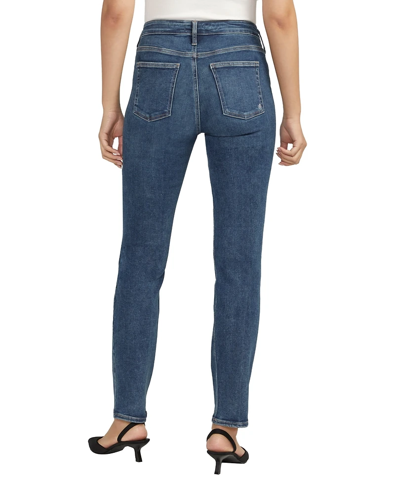 Silver Jeans Co. Women's Infinite Fit Mid Rise Straight Leg Jeans