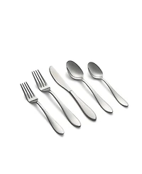 Cambridge Silversmiths Delia Mirror Piece Stainless Steel Flatware Set