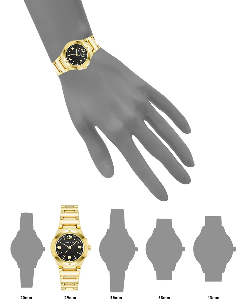 Anne Klein Women's Quartz Gold-Tone Alloy Bracelet Watch