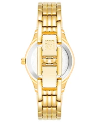 Anne Klein Women's Quartz Gold-Tone Alloy Bracelet Watch, 26mm