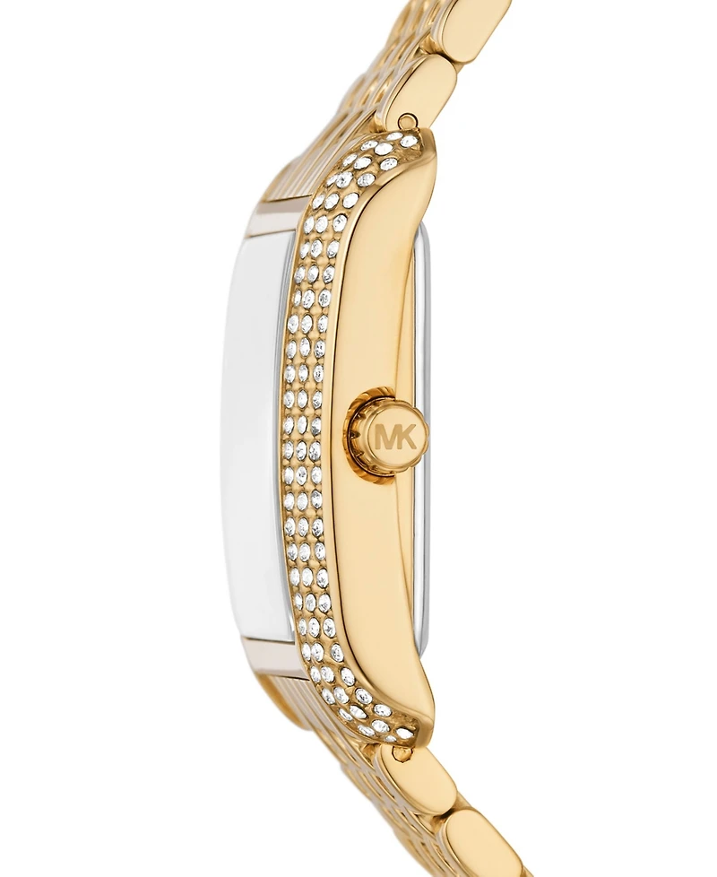 Michael Kors Women's Emery Three-Hand Gold-Tone Stainless Steel Watch 33 x 27mm