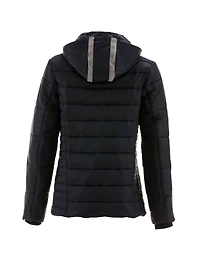 RefrigiWear Women's Pure Soft Puffer Jacket with Removable Hood - Water-Repellent & Wind-Tight Winter Coat