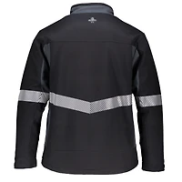 RefrigiWear Big & Tall Enhanced Visibility Insulated Softshell Jacket - High-Vis Winter Work Coat