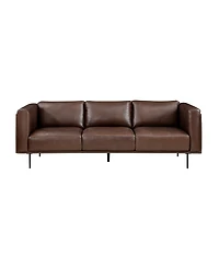 White Label Solaris 88" Leather Sofa