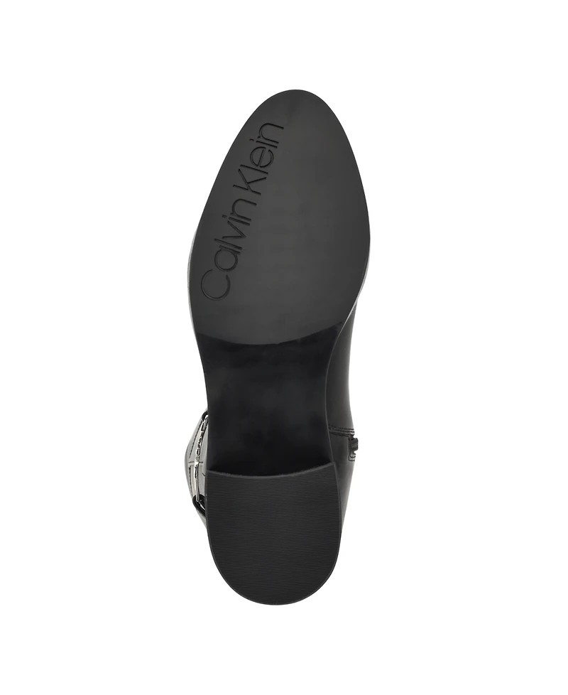 Calvin Klein Women's Daphny Tall Block Heel Boots
