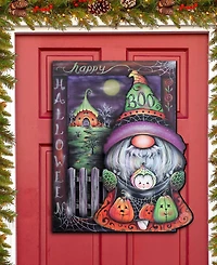 Designocracy Holiday Door Decor Wooden Wall Decor Boo Gnome J. Mills-Price