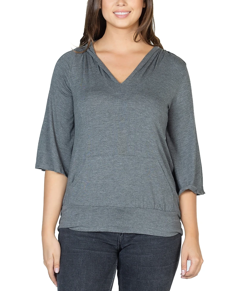 24seven Comfort Apparel Women's Oversized Hoodie Top