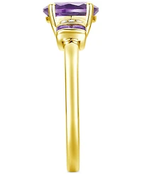 Amethyst (1-1/2 ct. t.w.) & Lab-Grown White Sapphire (1/20 Statement Ring 14k Gold-Plated Sterling Silver (Also Additional Gemstones)
