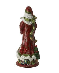 Fitz and Floyd Holiday Home Santa Musical Figurine, 10.75-in