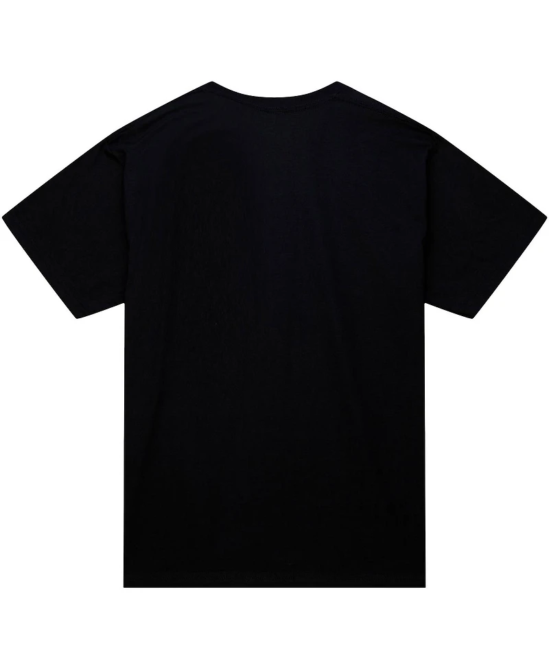 Men's Mitchell & Ness Allen Iverson Black Philadelphia 76ers Hardwood Classics Bling Concert Player T-shirt
