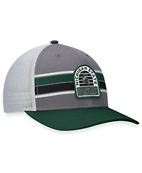 Men's Top of the World Gray, Green Michigan State Spartans Aurora Trucker Adjustable Hat