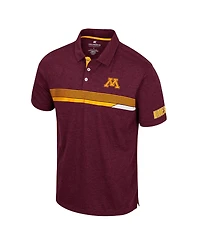 Men's Colosseum Maroon Minnesota Golden Gophers No Problemo Polo Shirt