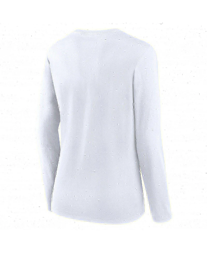 Women's Fanatics White Boston Red Sox Long Sleeve T-shirt